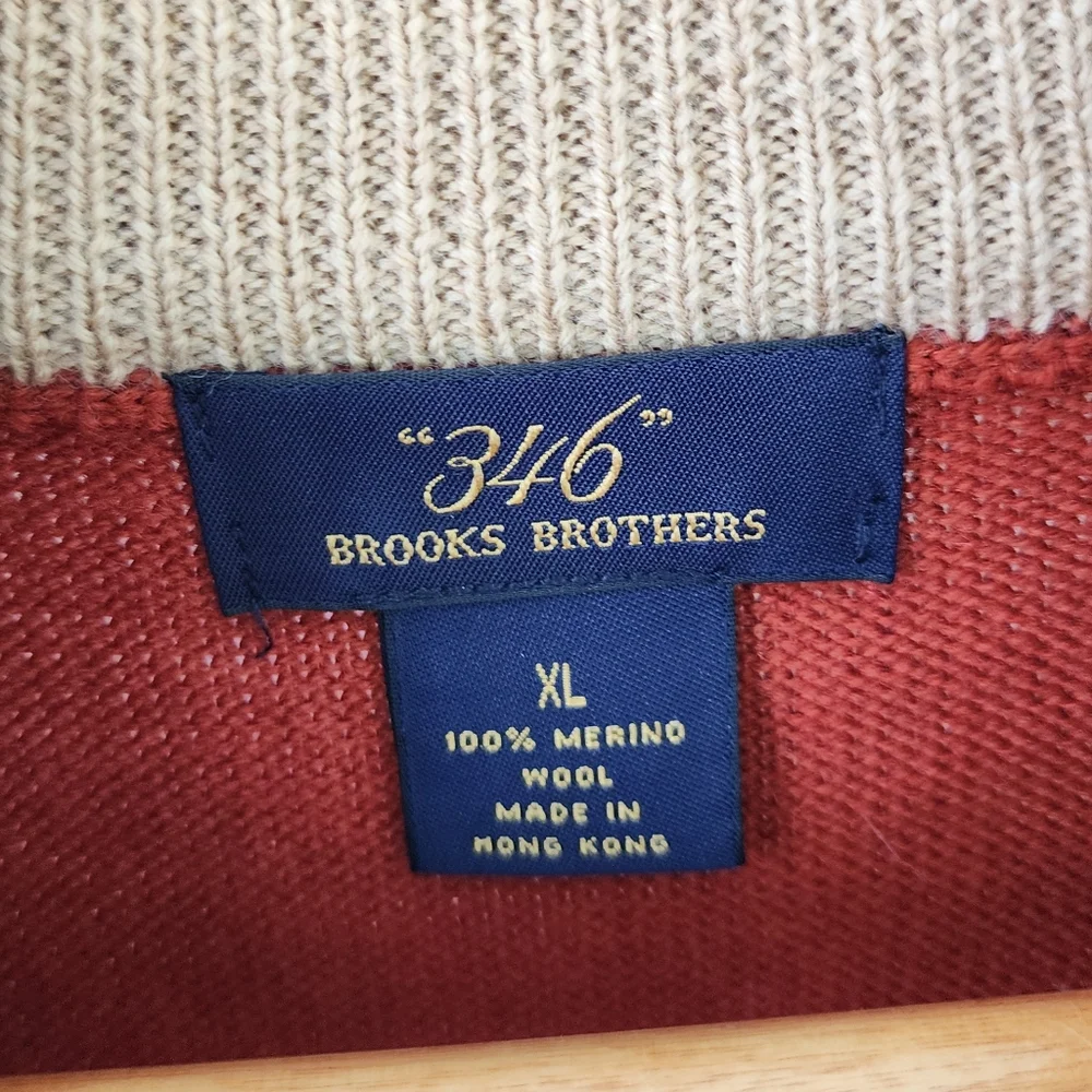 Brooks Brothers Merino Wool Mens Sweater